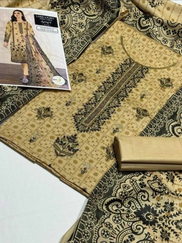 Branded khadaar suit 3 piece