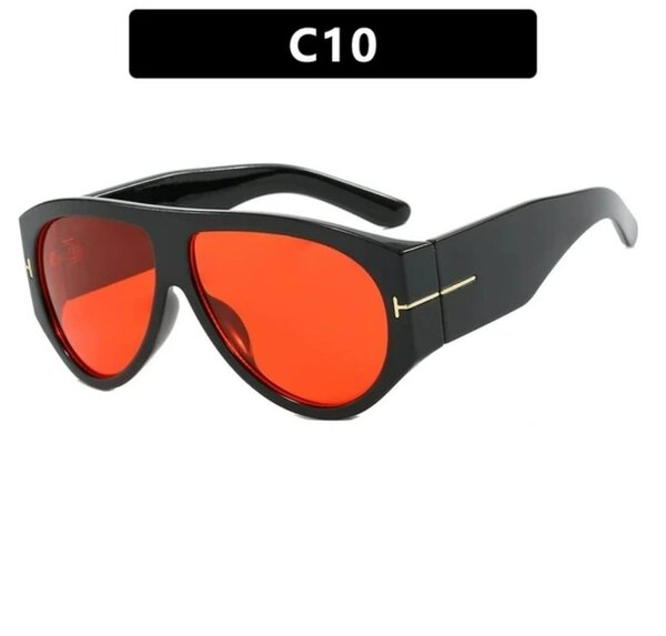 Lunettes de Soleil Aviateur Rouge