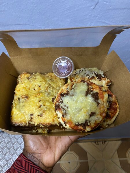 Mini-pizzas fromage et boeuf