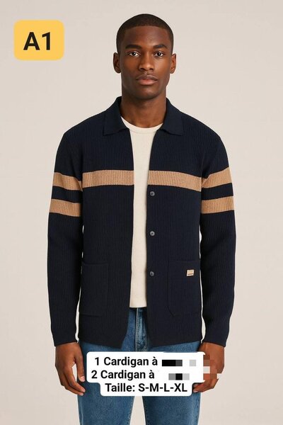 Cardigan homme élégant
