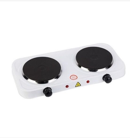 Professional 2 burner hot plate - 2000w - 2500w- Black/White