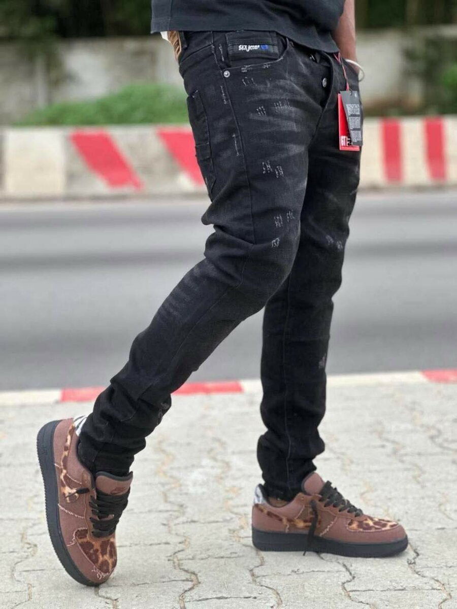 Jeans cargo slim pour homme