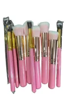 10PCS Portable Makeup Brushes Set - Foundation, Concealer, Eyeshadow, and Lipstick Brushes