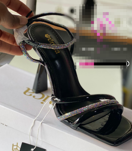 glitter sandals in stock