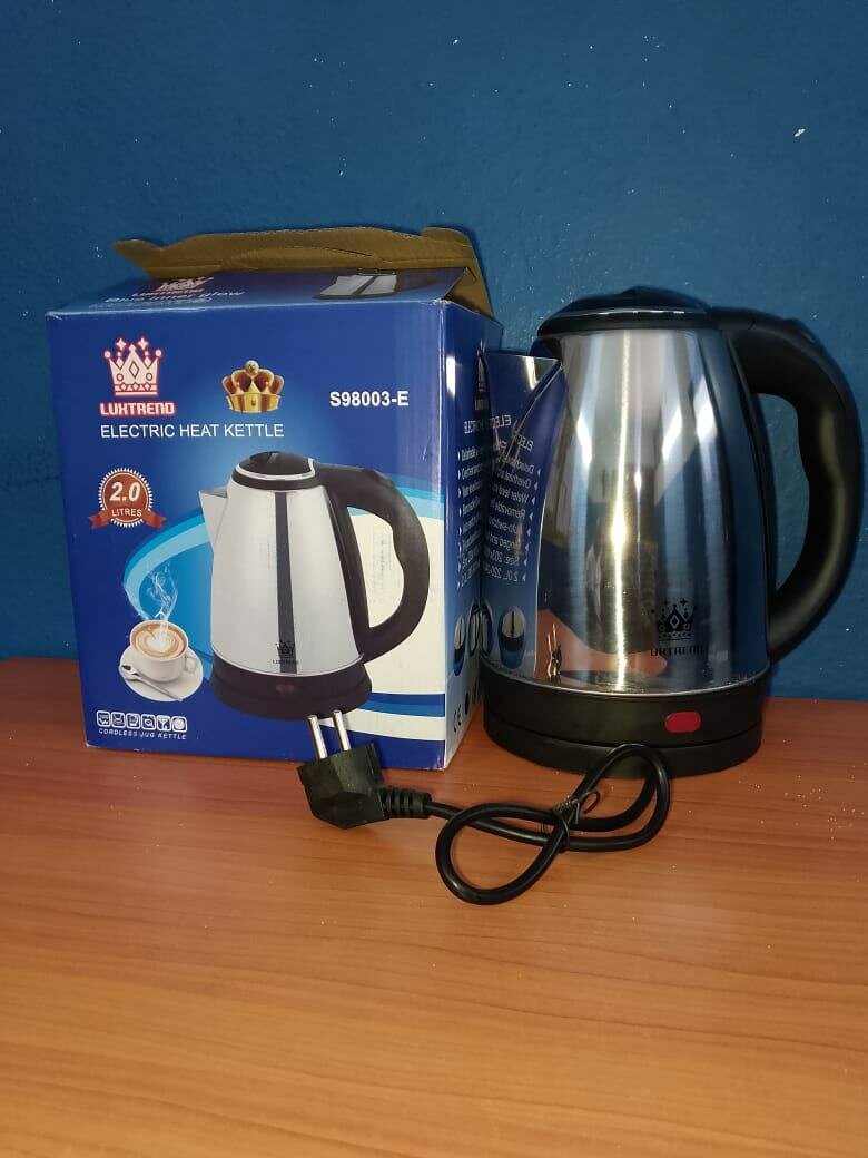 Bouilloire électrique 2L en acier inoxydable