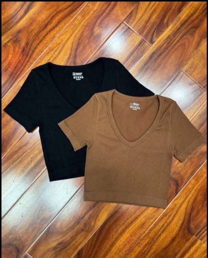 Ribbed crop tops
