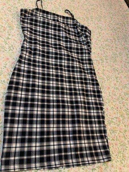 Black And White Mini Ladies Dress