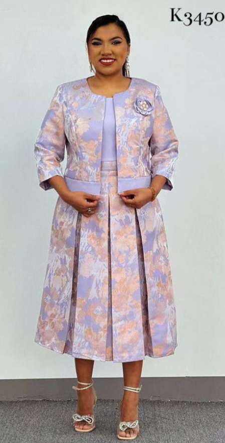Lilac Floral 2 Piece Suit