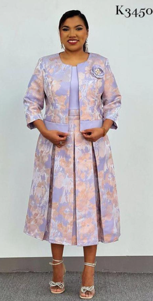Lilac Floral 2 Piece Suit