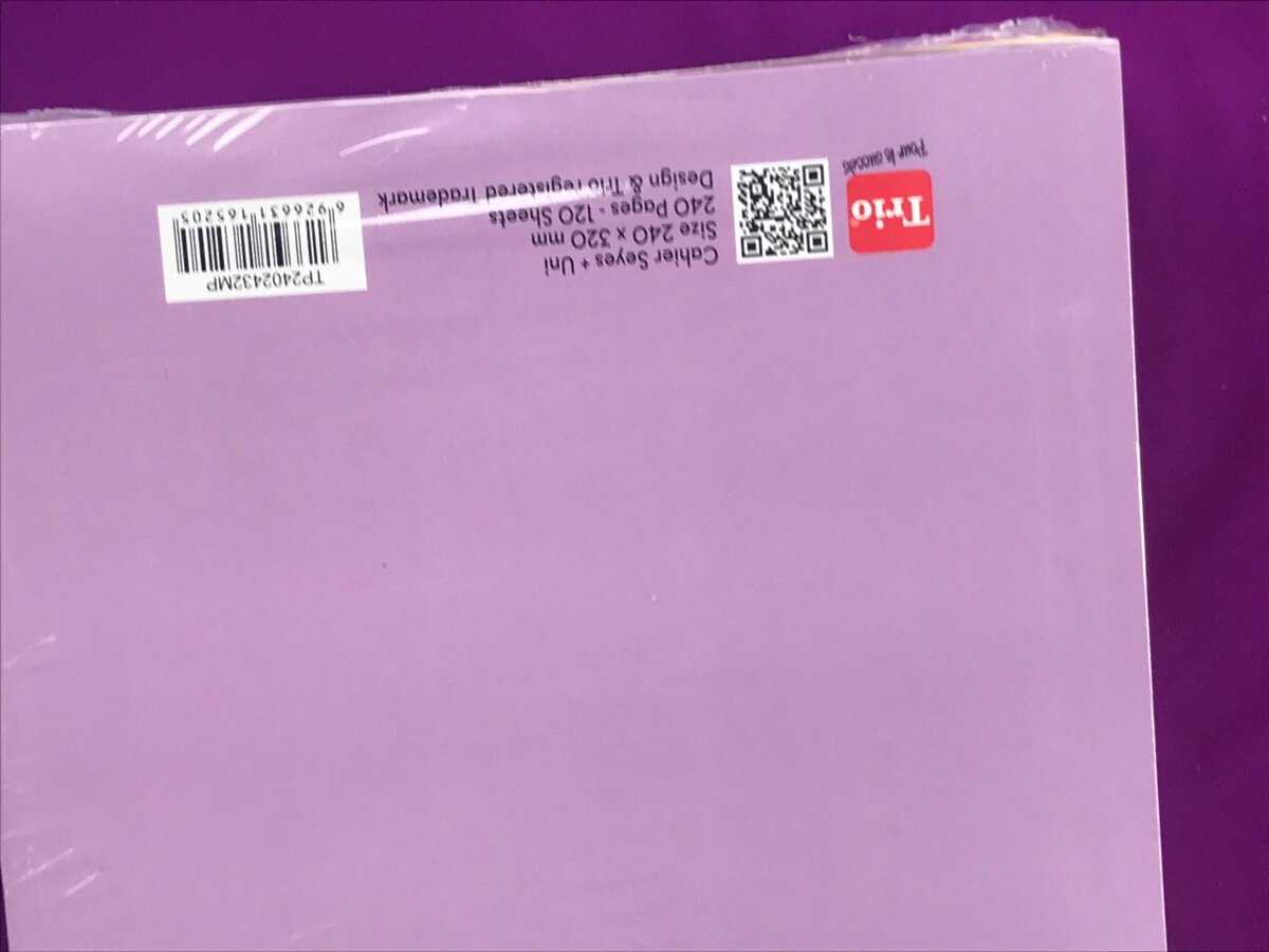 Cahier  de mon pays Tp 240 p