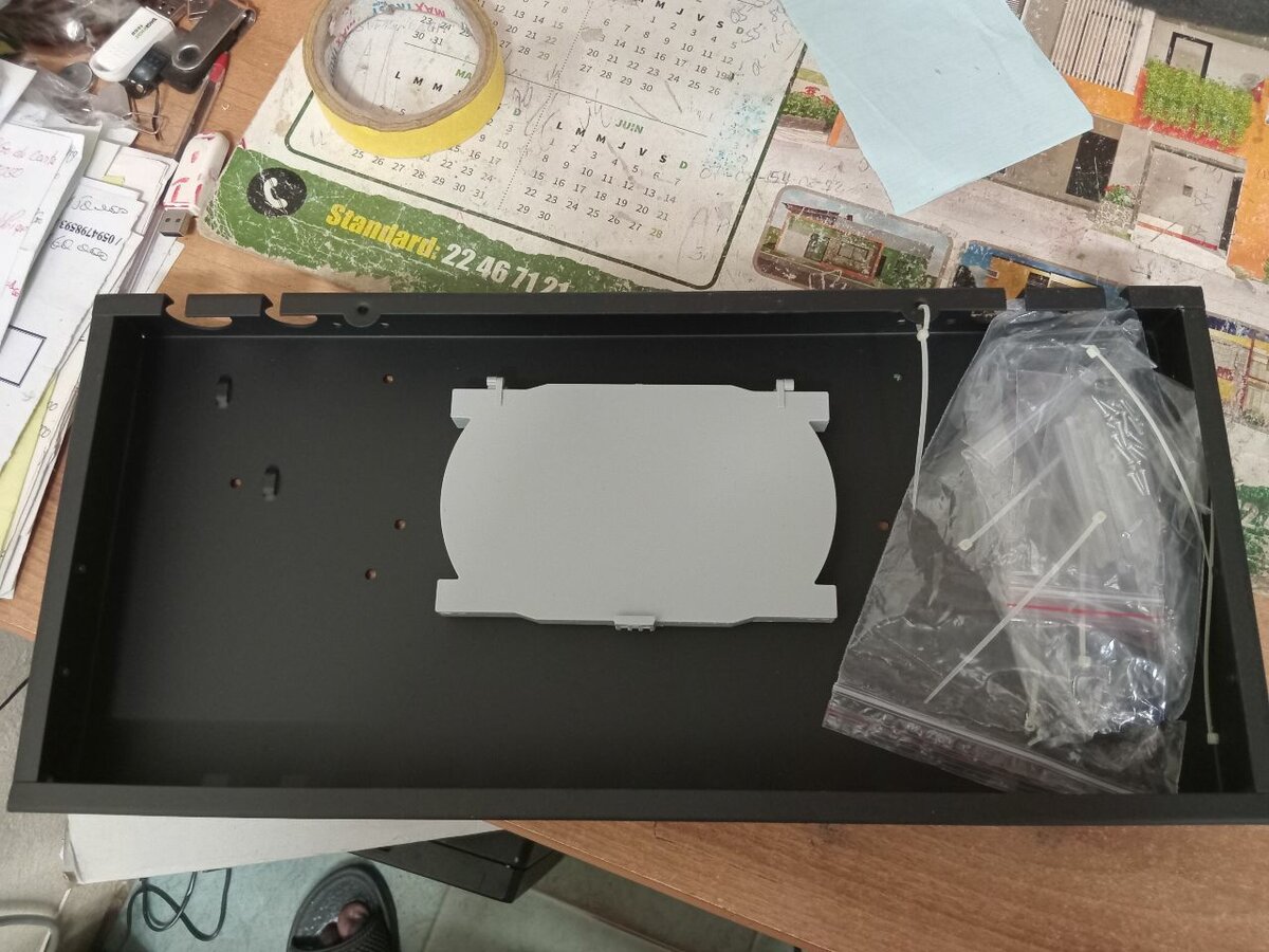 Coffret fibre optique 12 ports