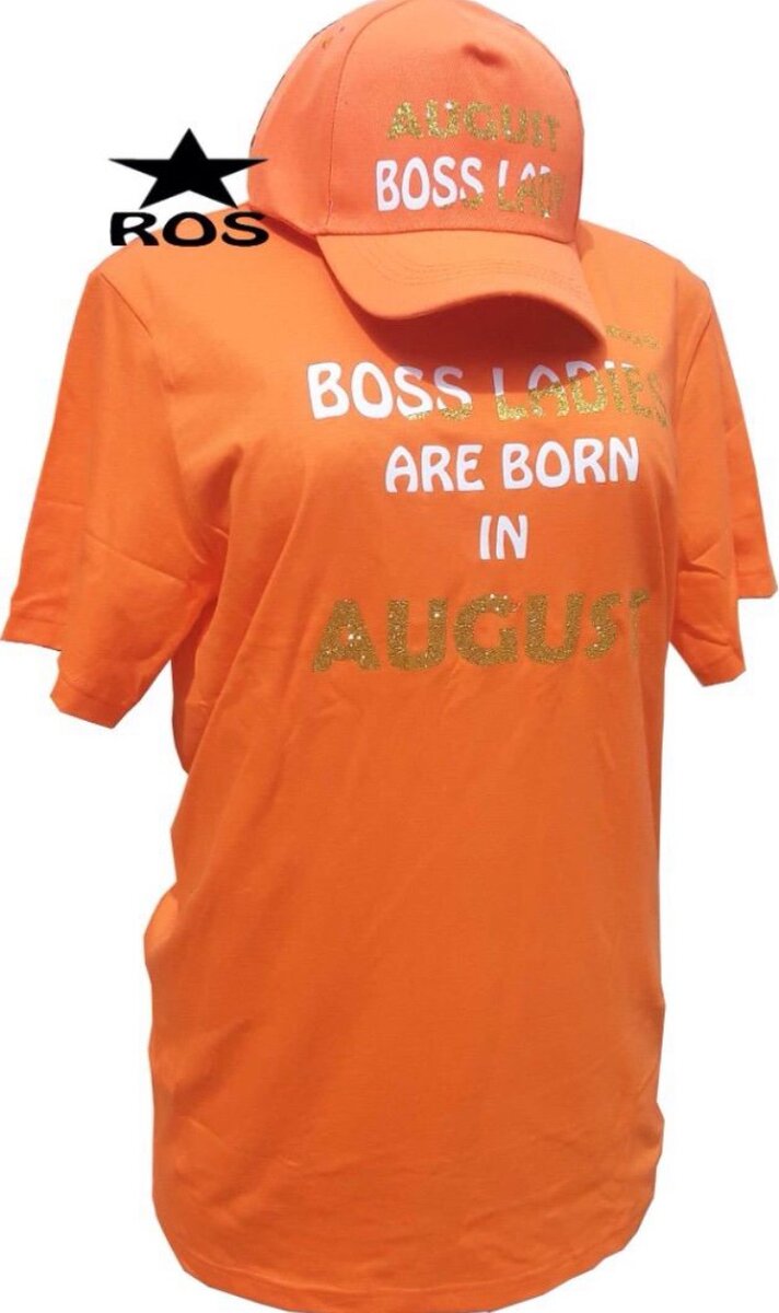 Scripted August Birthday Tee and Cap