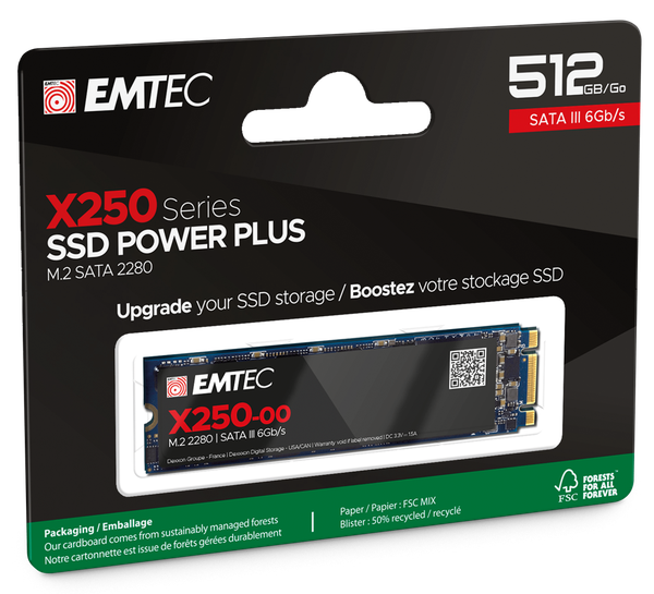 EMTEC X250 SSD 512GB M.2