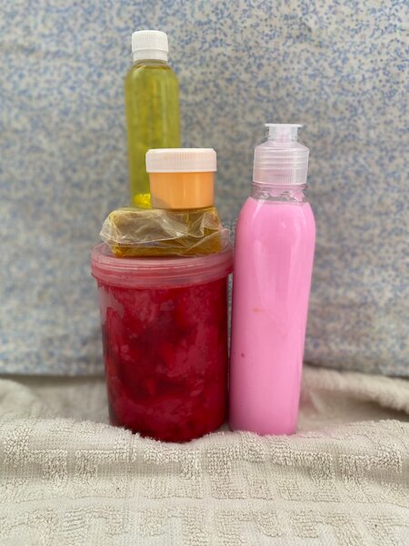 Ensemble de soins naturels