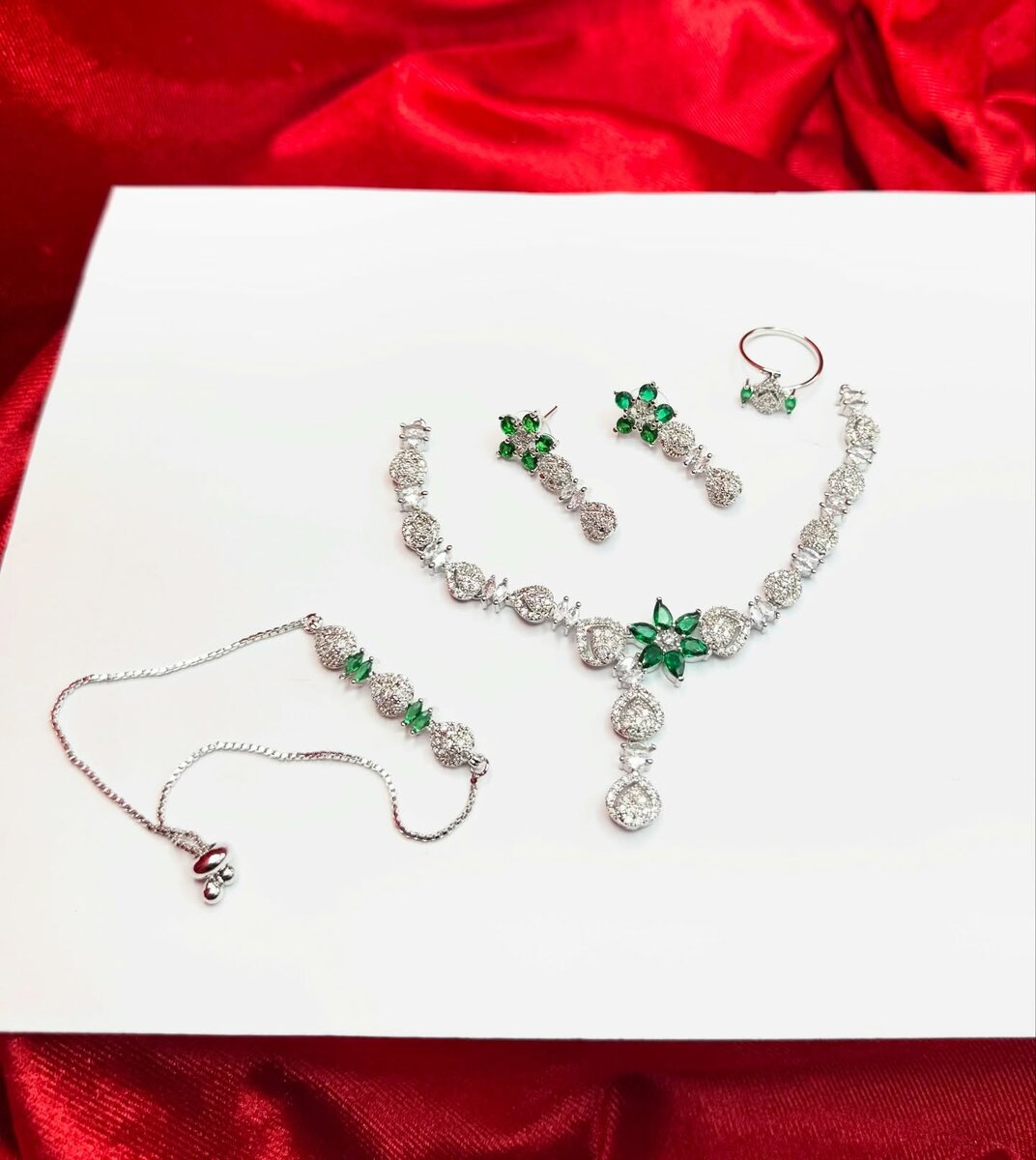 American Diamond 1 karat combo set