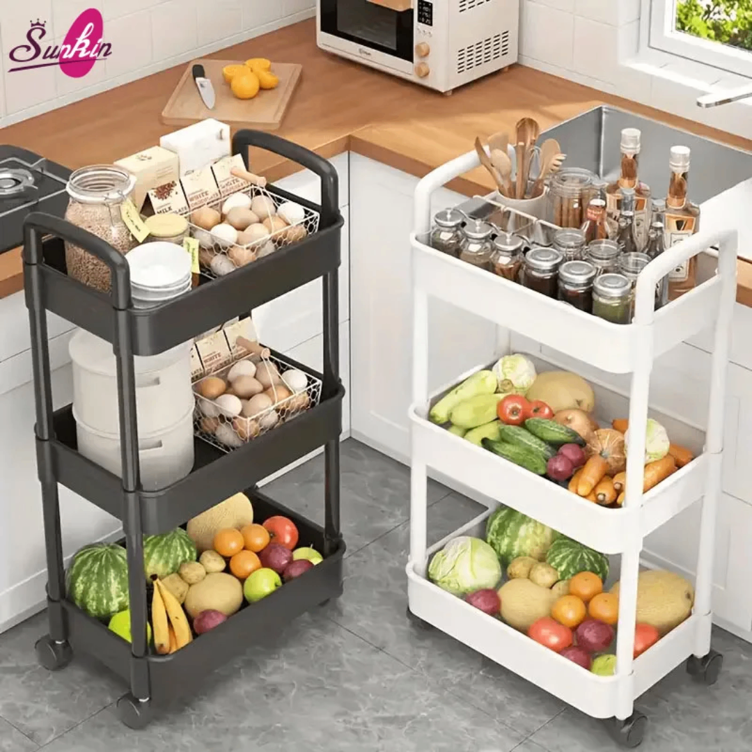 Étagère roulante 3 niveaux