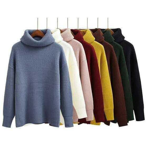 Pull Col Roulé en Laine Unisexe