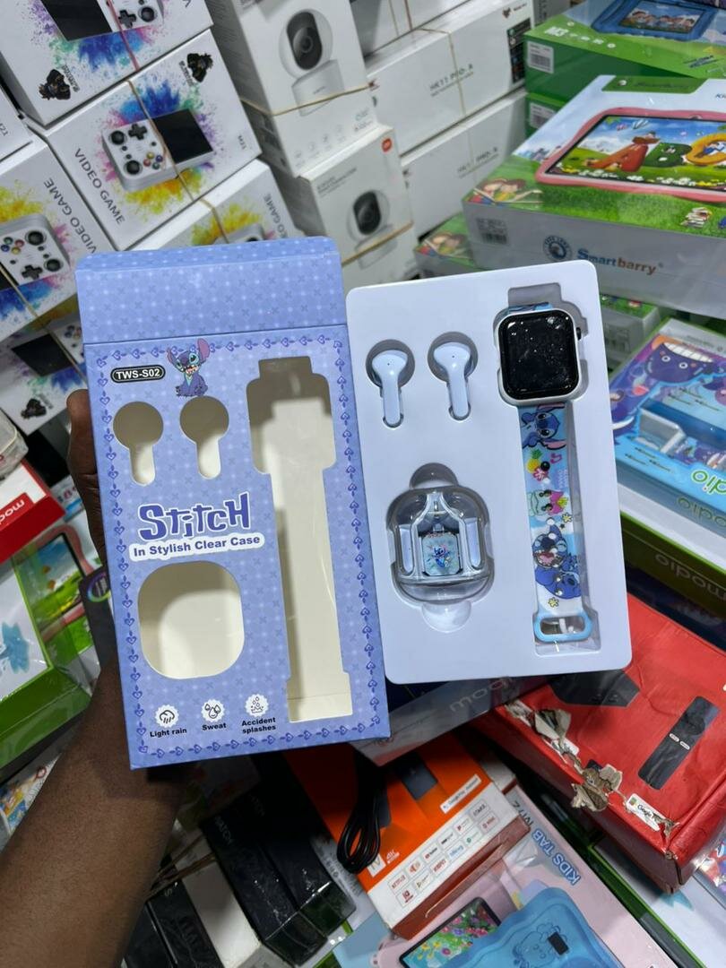 Montre et Écouteurs Enfant Stitch