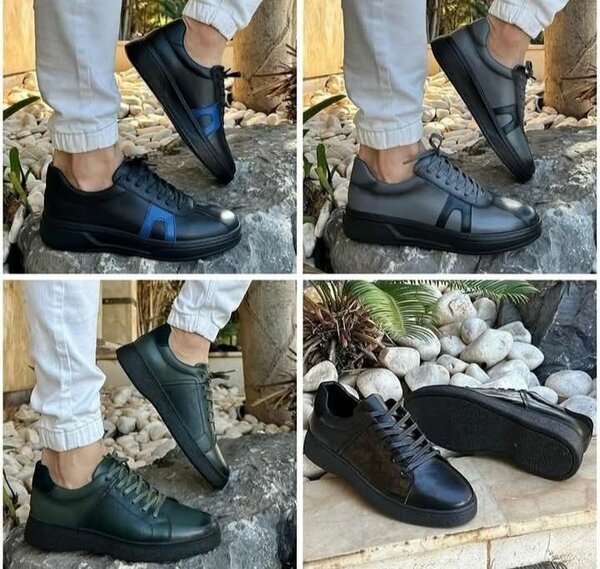 Baskets en cuir éléganes