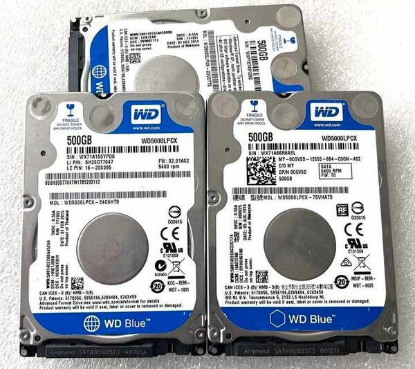 Disque dur HDD.  SEAGATE/WD/TOSHIBA/500Go