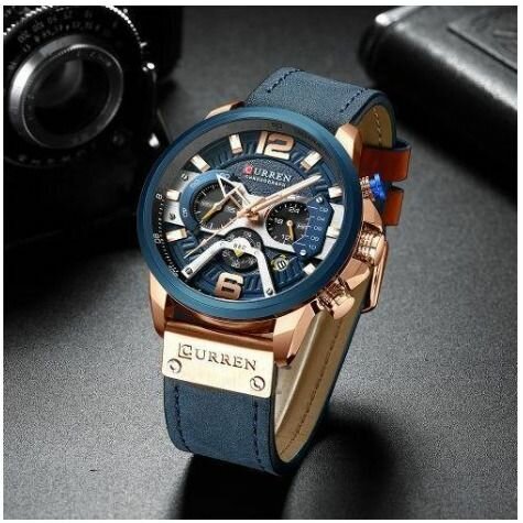 Montre Hommes Cuir Élégant Curren