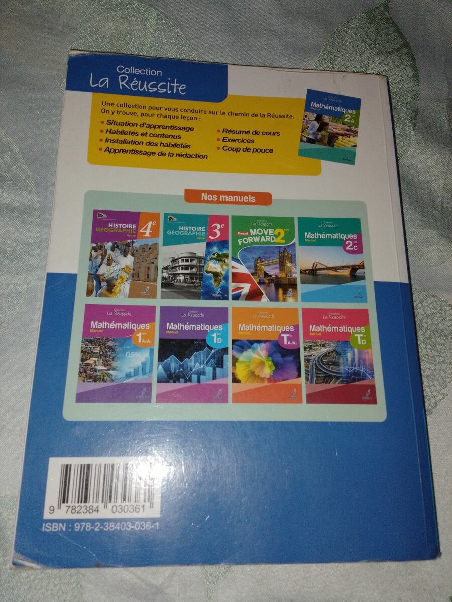 Manuel de Mathématiques 4ᵉ