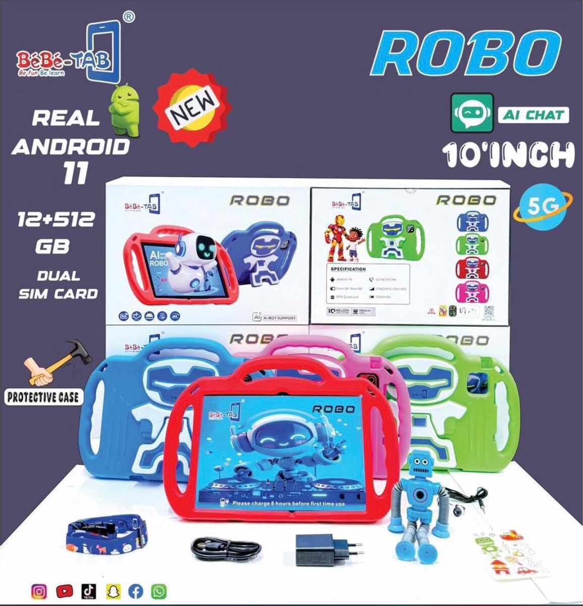 Tablette Android Enfant 10"