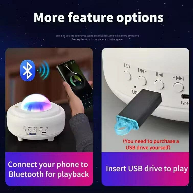 Lampe Lune Bluetooth LED