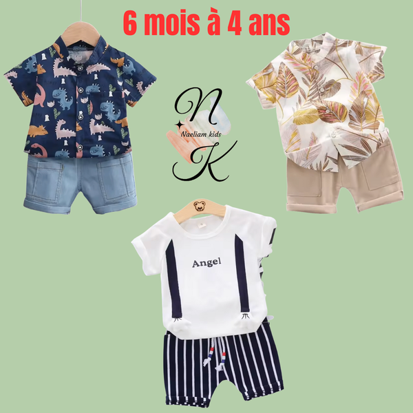 Ensemble été garçon stylé