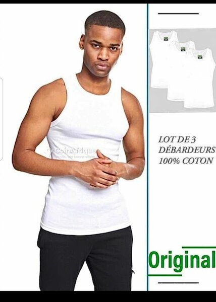 Lot de 3 débardeurs coton