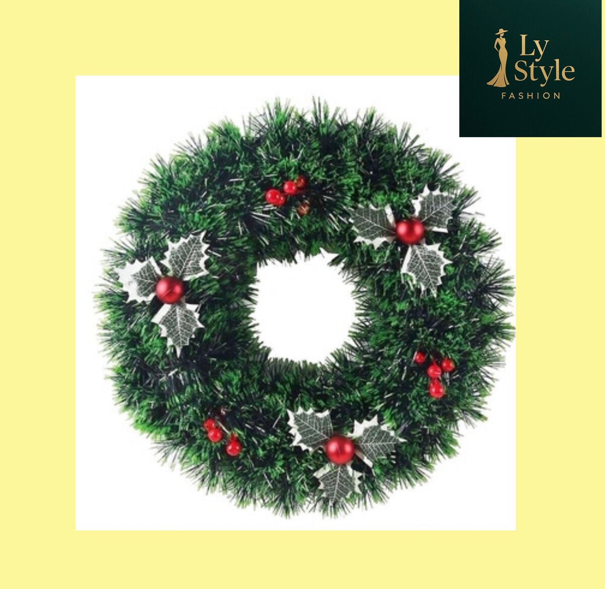 Couronne de Noël artificielle