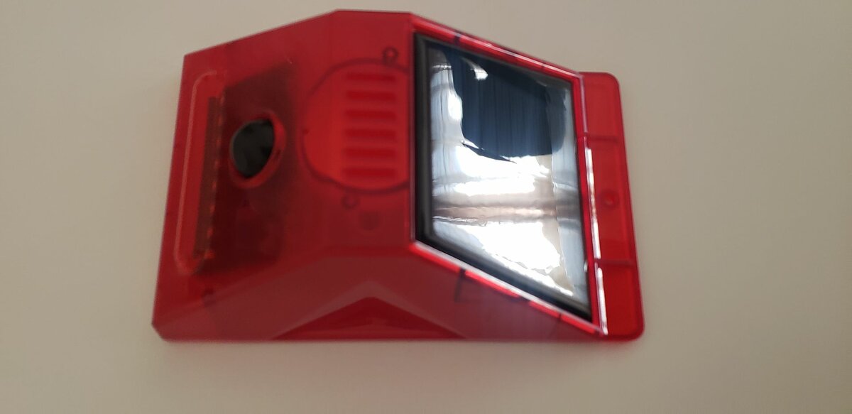 Outdoor solar motion sensor alarm