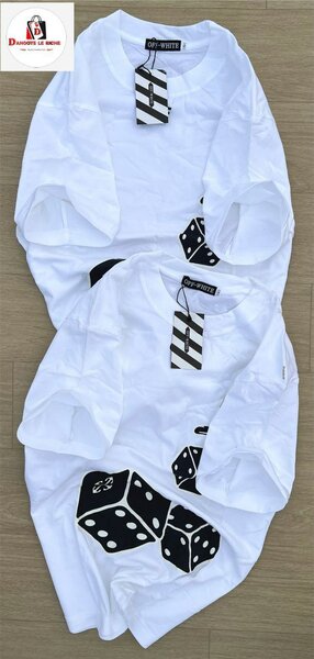 T-shirt en coton imprimé dés