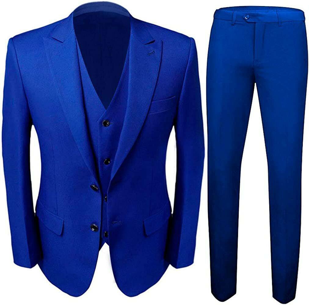 3 piece suits single breasted