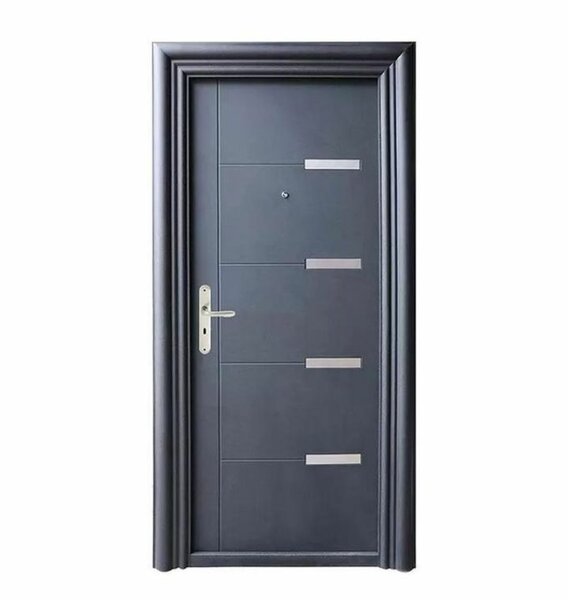 Steel security entrance door