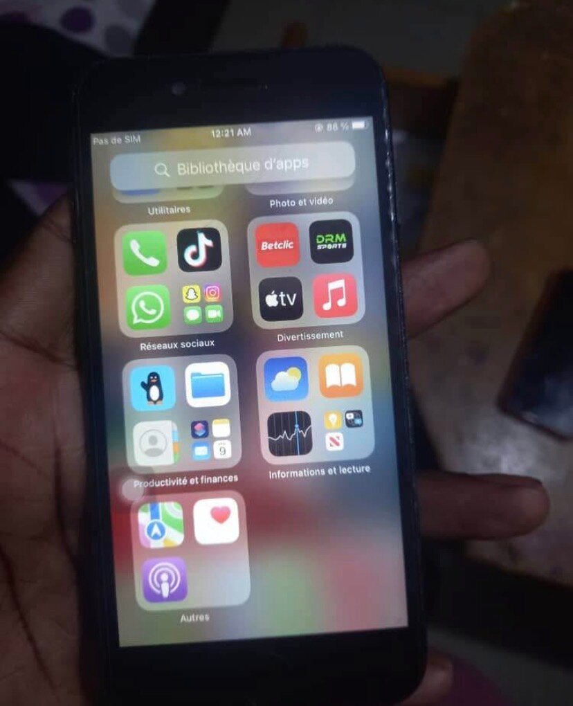 Smartphone Apple iPhone noir