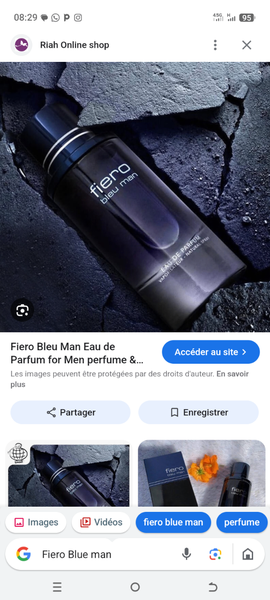 Parfum Homme Fiero Bleu