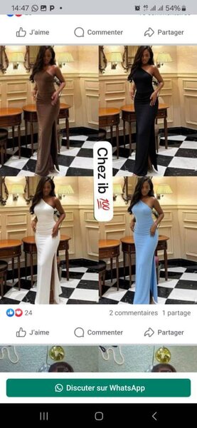 Robe longue élégante soirée