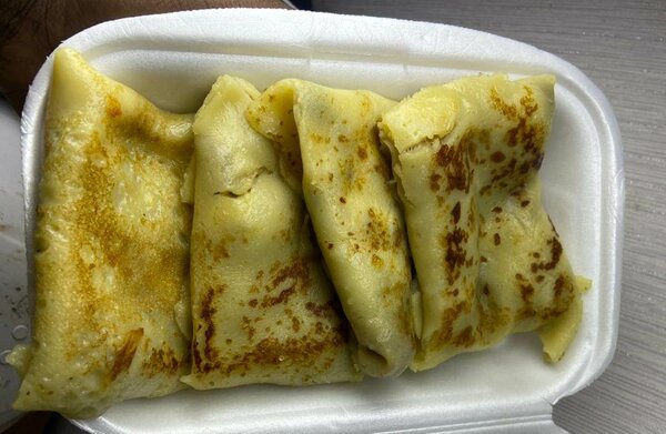 Crêpes fourrées jambon fromage