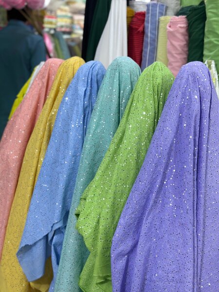 Cotton chekin sequence lawn