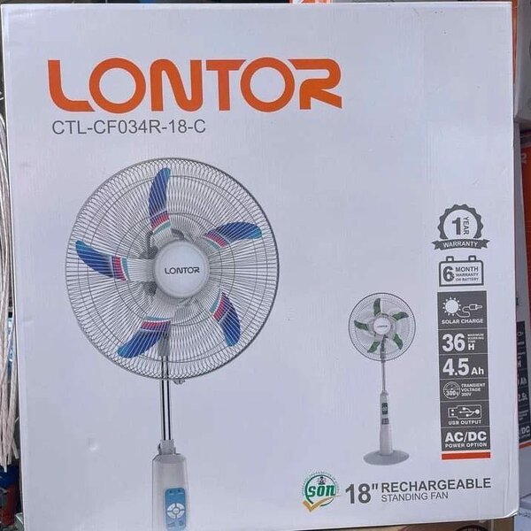 Lontor 18 inches Rechargeable Fan
