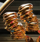 set of earrings Gold plated