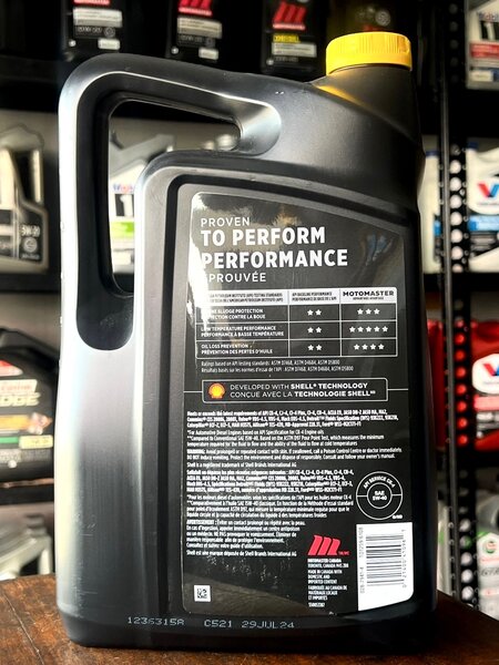 Motomaster full synth.  5W-40