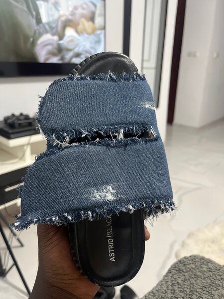 Sandales en denim décontractées