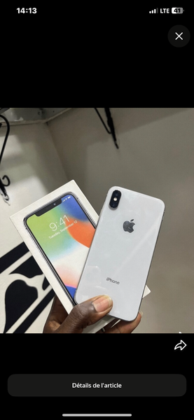 iPhone X 64GB Argent