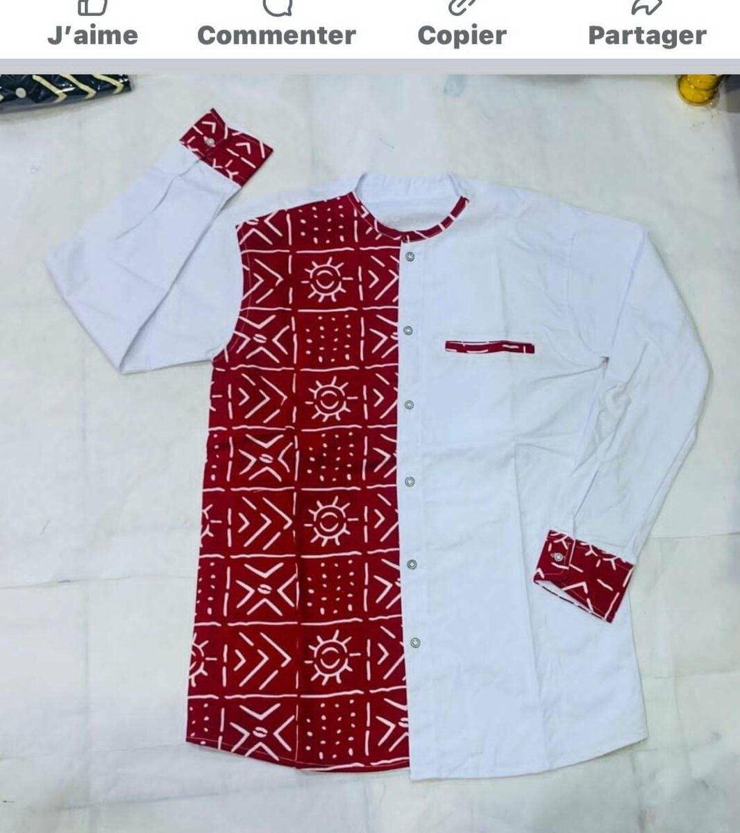 Chemise manches longues