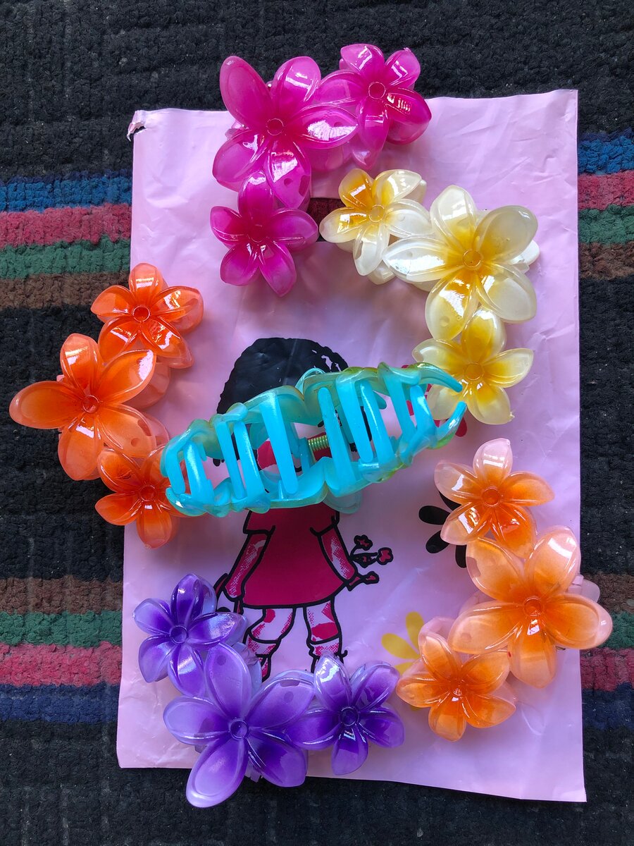 Pinces à cheveux florales