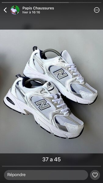 Baskets blanches confort hommes