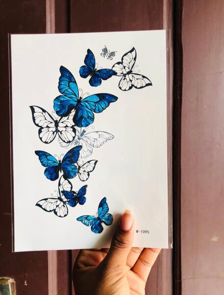 Tatouages Éphémères Design Floral et Animaux