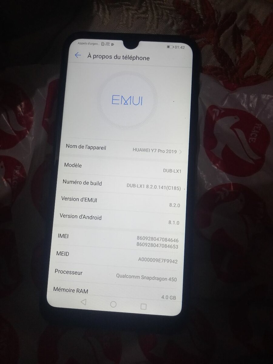 Huawei Y7  pro 2019